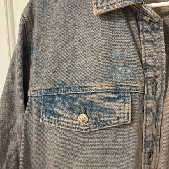 Free People Anna Lou Denim Duster 
Sz M NWT - Picture 5 of 7